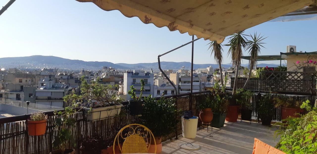 Penthouse Balcony Close To Acropolis Athens Exterior photo