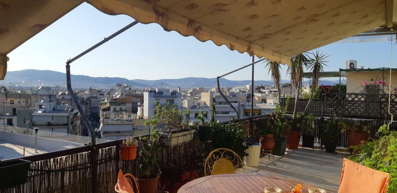 Penthouse Balcony Close To Acropolis Athens Exterior photo